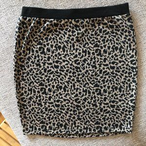 Lush Mini Leopard Print Skirt Size Small NWOT
